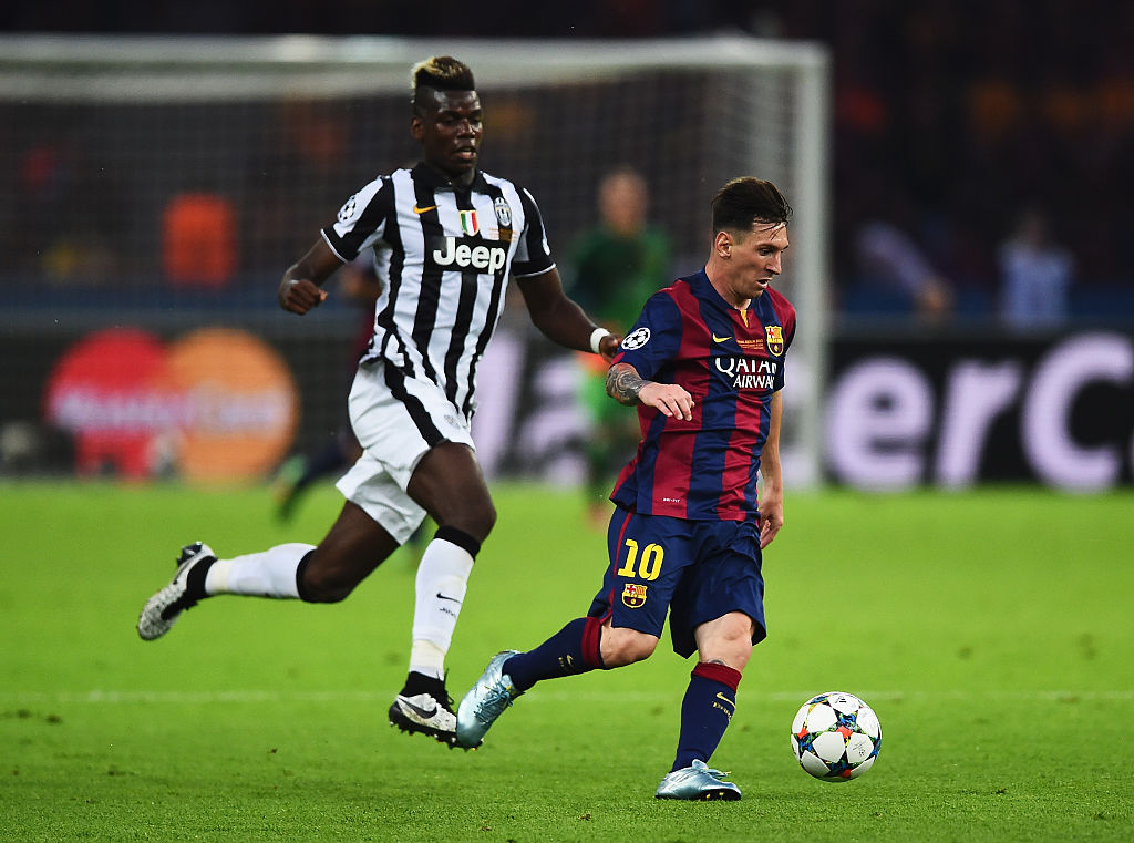 Pogba từng thất bại trước Barca tại chung kết C1 2015 tứ kết c1, tứ kết champions league, mu vs barca, barca vs mu, mu, man utd, barca, pogba, messi