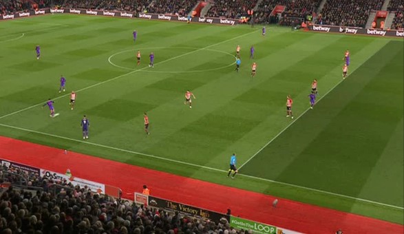 Tình huống việt vị của Salah liverpool, southampton, salah, keita, arnold, salah việt vị