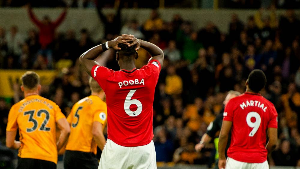 Pogba hóa tội đồ khiến MU mất điểm đáng tiếc (Nguồn: Standard) pogba, mu, man utd, man united, mu vs wolves, wolves đấu với mu, wolves vs mu, ngoại hạng anh, vòng 2 ngoại hạng anh, premier league