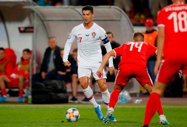 Ronaldo tiếp tục tỏa sáng trong màu áo Bồ Đào Nha. Ảnh: Getty Images Kết quả Serbia vs Bồ Đào Nha, Serbia vs Bồ Đào Nha, kết quả vòng loại euro 2020