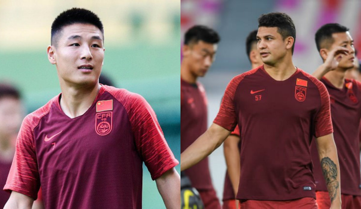 Wu Lei vaf Elkeson là hai cái tên được kỳ vòng của ĐT Trung Quốc. Ảnh: Sina trung quốc, maldives, vòng loại world cup 2022, vl wc 2022, vl world cup 2022, wu lei, elkeson
