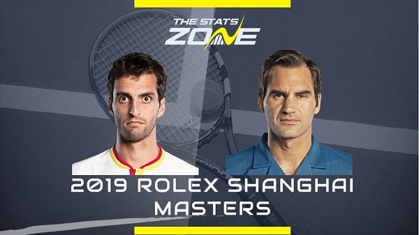 Federer gặp lại Ramos-Vinolas sau 4 năm. Ảnh: The Stats Zone Trực tiếp Federer vs Ramos Vinolas, Federer vs Ramos Vinolas, trực tiếp thượng hải master, federer