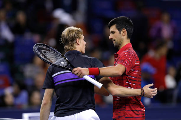 Djokovic không mấy khó khăn để vượt qua tay vợt trẻ, Shapovalov. Ảnh: Getty Images Kết quả Djokovic vs Shapovalov, Djokovic vs Shapovalov, kết quả thượng hải master, trực tiếp tennis, trực tiếp quần vợt, kết quả quần vợt, kết quả tennis