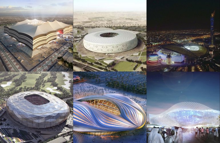 Các SVĐ sẽ phục vụ World Cup 2022. Ảnh: Internet qatar, world cup 2022, world cup, vòng loại World Cup 2022, vòng loại world cup