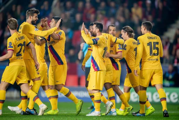 Messi trở thành cầu thủ đầu tiên ghi bàn 15 mùa giải liên tiếp tại Cúp C1. Ảnh: Getty Images messi, barca, kết quả slavia vs barca, kết quả c1, kết quả cúp c1
