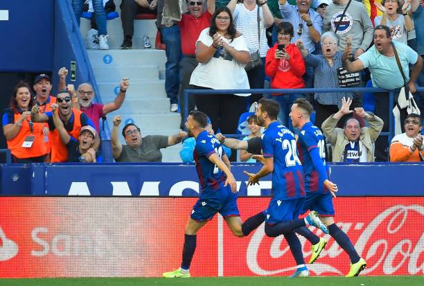 Levante có một trận đấu quá xuất sắc. Ảnh: Getty Images Kết quả Levante vs Barca, Levante vs Barca, kết quả La Liga