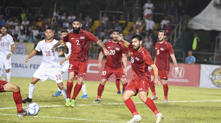 Philippines đã không thể tạo ra bất ngờ trước Syria. Ảnh: AFC Việt Nam 0-0 Thái Lan, Kết quả Việt Nam vs Thái Lan, Kết quả vòng loại World Cup 2022, kết quả vl World Cup 2022