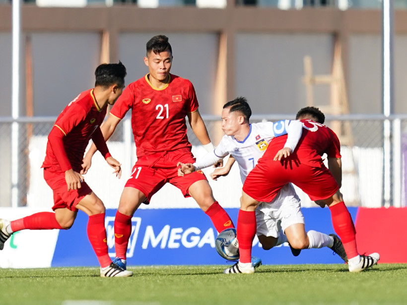 Kết quả hình ảnh cho u22 việt nam vs u22 lào