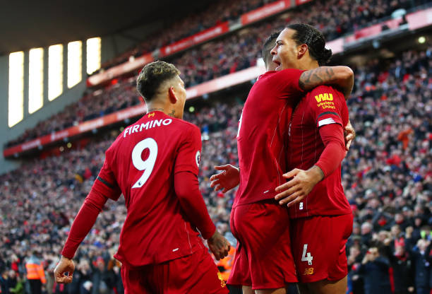 Van Dijk lập cú đúp vào lưới Brighton. Ảnh: Getty Kết quả Liverpool vs Brighton, Liverpool vs Brighton, kết quả Ngoại hạng Anh