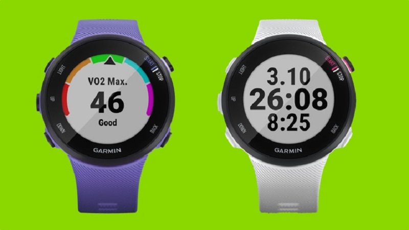 garmin forerunner 45 có thêm tinh năng theo dõi VO2 Max vốn chỉ có ở đồng hồ thể thao cao cấp trước đây của Garmin