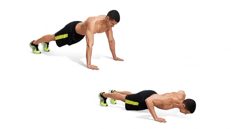 Hít đất rộng tay trên mặt phẳng