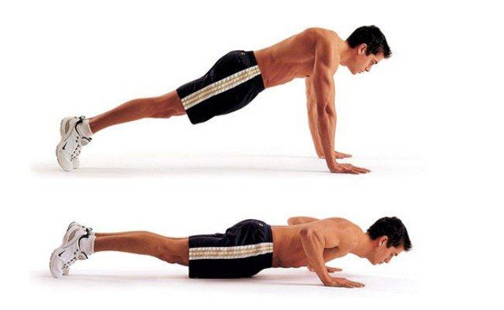 Chống đẩy với tay để bằng vai