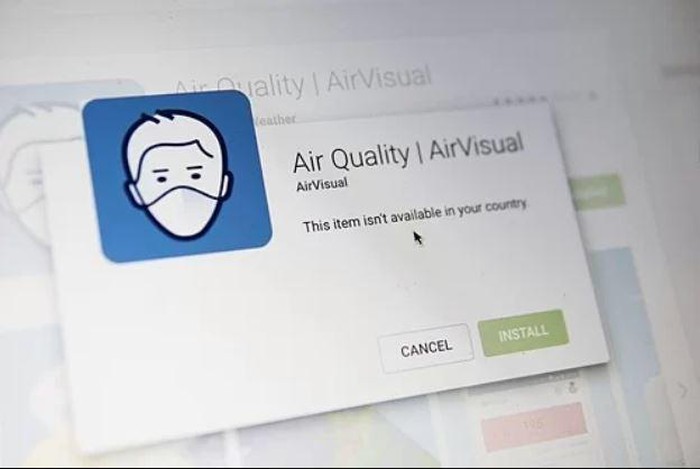 Ứng dụng Air Visual bất ngờ chặn người dùng Việt Nam