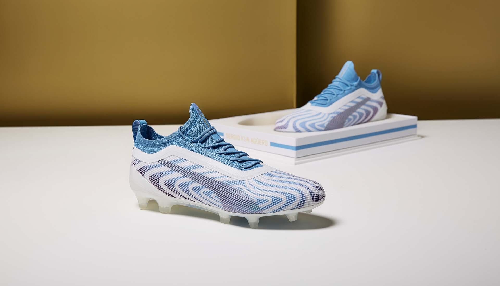 puma vinh danh 12 hat trick cua aguero voi giay doc