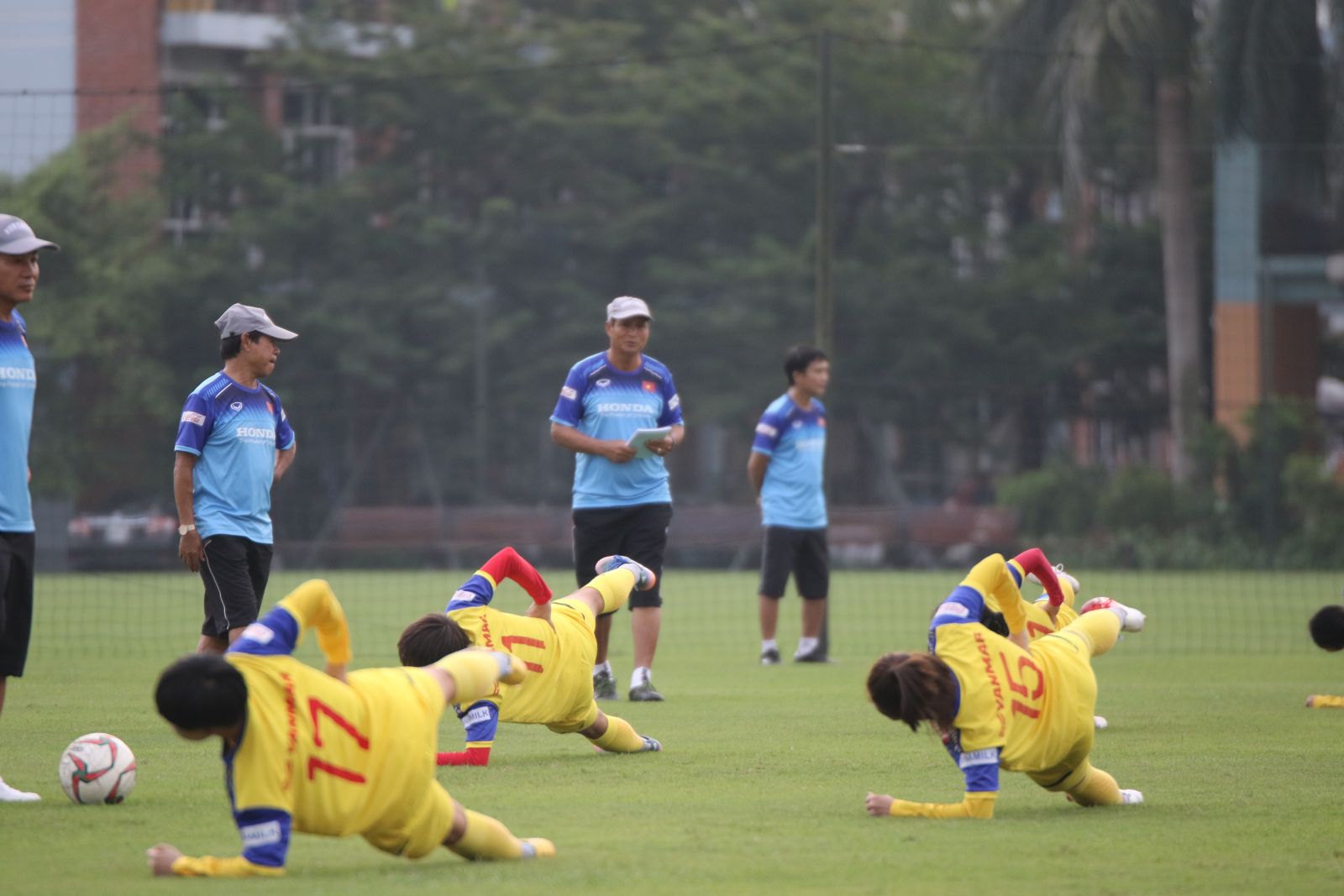 ĐT nữ Việt Nam chuẩn bị cho chiến dịch SEA Games 30. Ảnh: VFF ĐT nữ Việt Nam