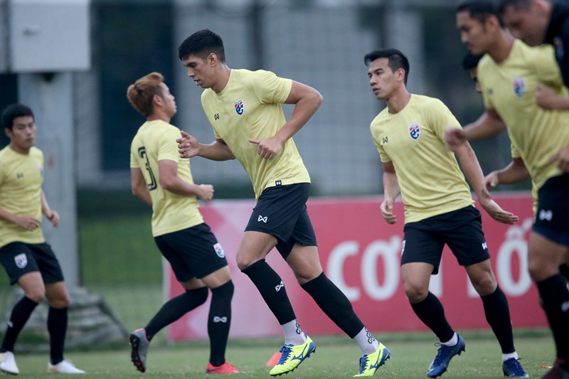 ĐT Thái Lan đang rất quyết tâm đánh bại Việt Nam. Ảnh: Siamsports Thái Lan