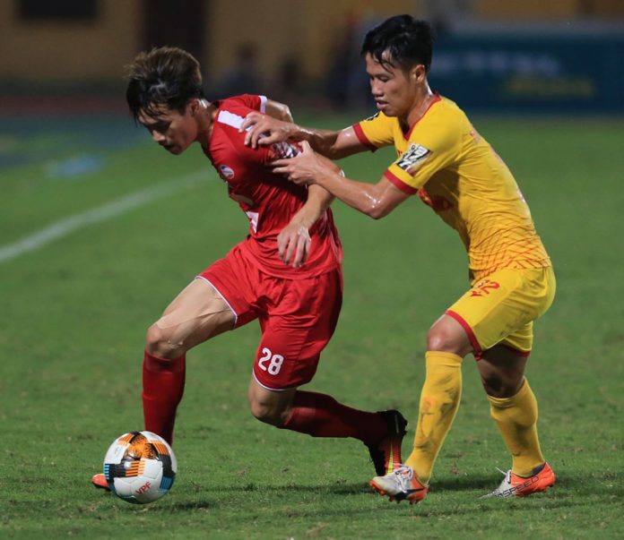 Trận lượt đi Viettel đã đánh bại Nam Định 1-0