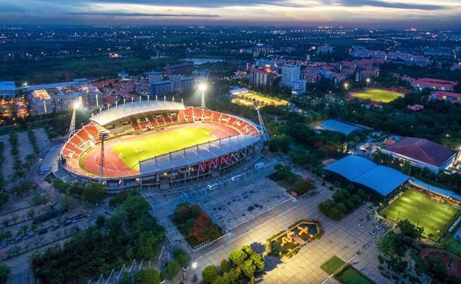 Toàn cảnh từ trên cao của SVĐ Thammasat