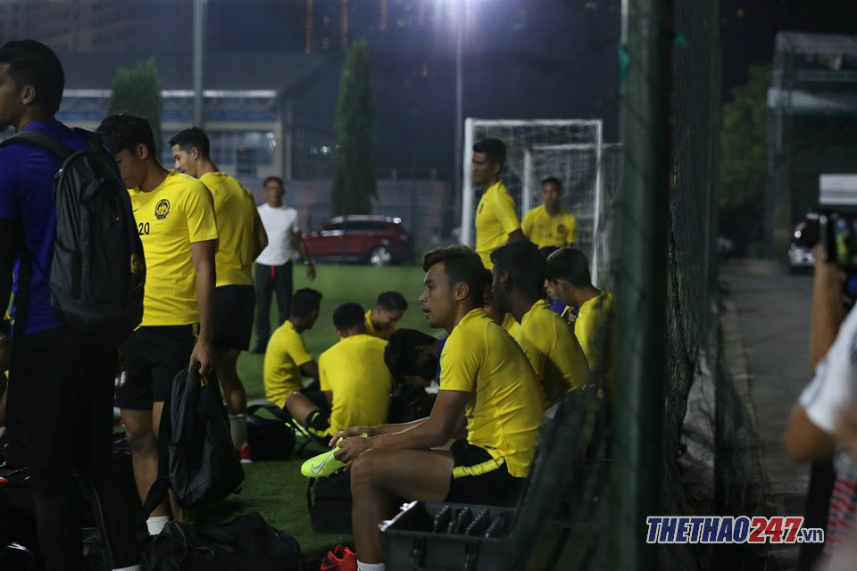 ĐT Malaysia trong ngày đầu tại Hà Nội (Ảnh: Lê Thành)