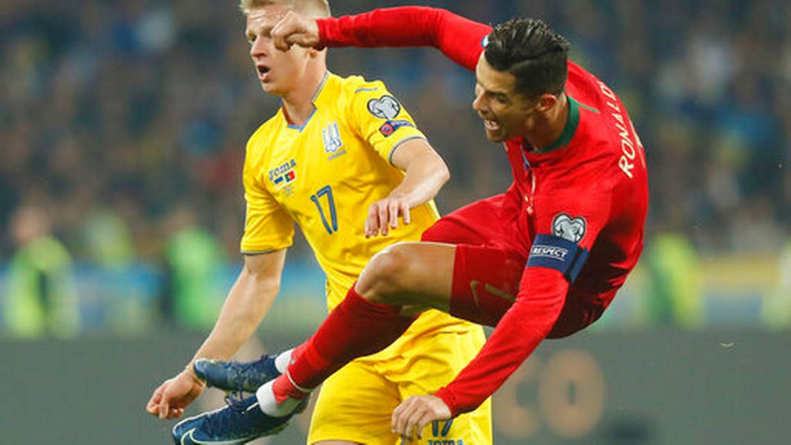 Bàn thắng thứ 700 của Ronaldo không đủ giúp đội nhà có điểm. Ảnh: Getty Kết quả Ukraine vs Bồ Đào Nha, Ukraine vs Bồ Đào Nha, Ukraine, Bồ Đào Nha, Vòng loại EURO 2020