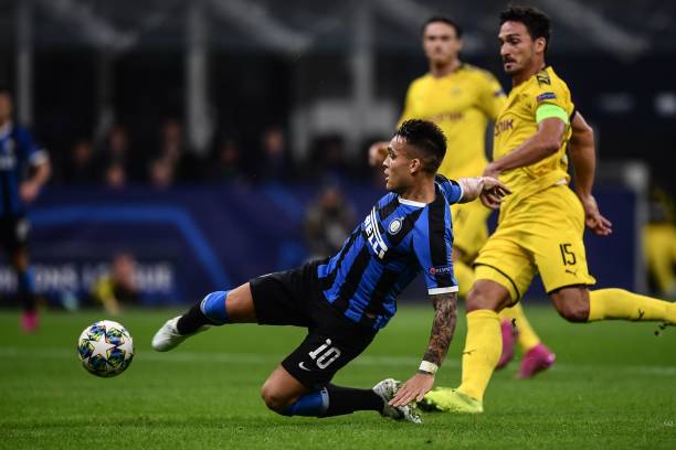 Lautaro mở tỷ số cho Inter. Ảnh: Getty Kết quả Inter vs Dortmund, Inter vs Dortmund, Inter milan, Dortmund, cup c1, champions league, inter, cup c1 châu âu