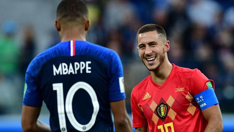 Hazard muốn Mbappe đến Real. Ảnh: Getty chuyển nhượng mới nhất, chuyển nhượng hôm nay, chuyển nhượng mu, chuyển nhượng tối 25/11, chuyển nhượng real,