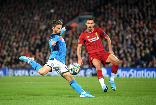 Mertens mở tỷ số cho Napoli. Ảnh: Getty Kết quả Liverpool vs Napoli, Liverpool, Napoli, cup c1, champions league