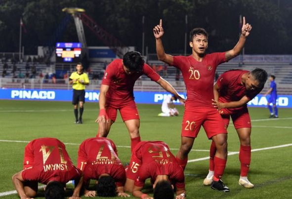 U22 Myanmar vs U22 Indonesia sea games 30 2019 bong da nam