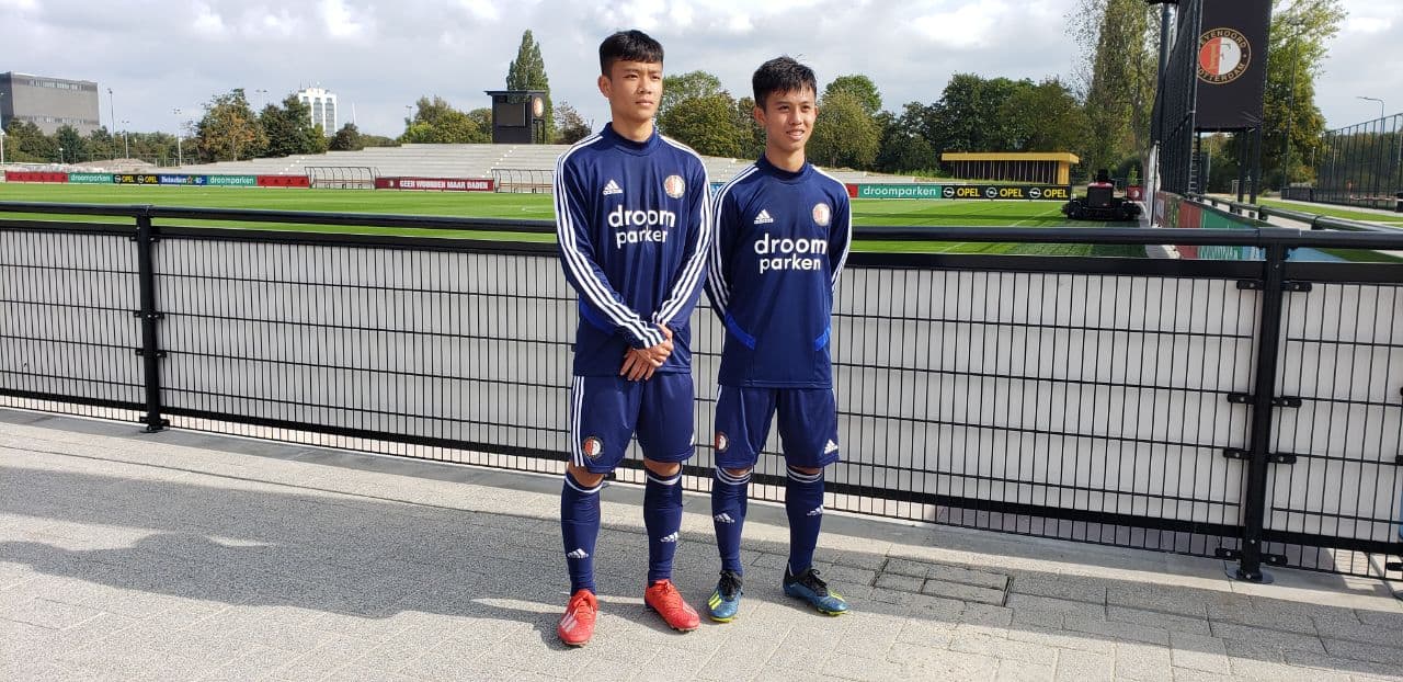 Hoàng Vĩnh Nguyên và Võ Hữu Việt Hoàng tập luyện cùng đội trê Feyenoord HAGL, U18 HAGL, Feyenoord, Hà Lan, U18 HAGL JMG, U18 HAGL gặp Công Phượng, HLV Guillaume Graechen