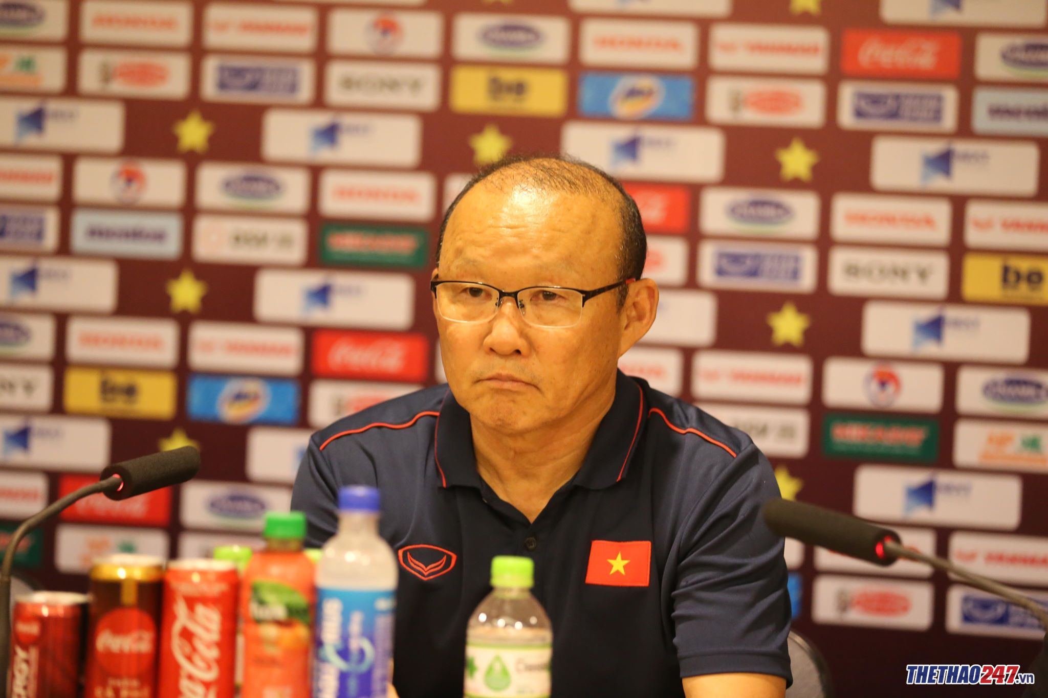 HLV Park Hang Seo tự hào khi đánh bại ĐT Malaysia. (Ảnh: Kiên Lê) Việt Nam 1-0 Malaysia, ĐT Việt Nam, vòng loại WC2022, HLV park hang seo phát biểu, HLV park hang seo