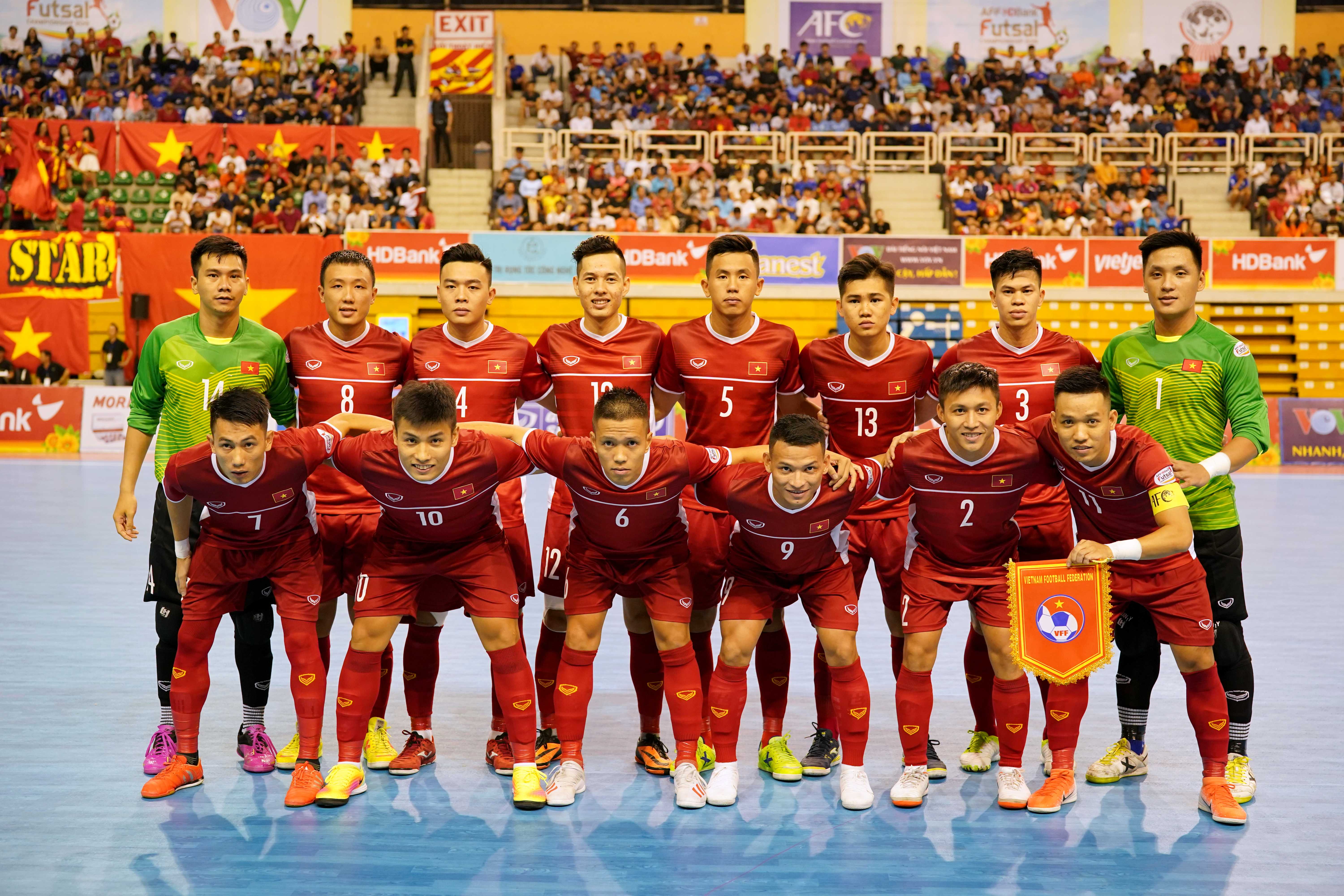 Futsal Việt Nam bắt đầu chiến dịch săn vàng giải Futsal Đông Nam Á 2019. (Ảnh: VFF) Kết quả Futsal Việt Nam vs Futsal Australia, Futsal Việt Nam 2-0 Futsal Australia, KQ Futsal ĐNÁ 2019