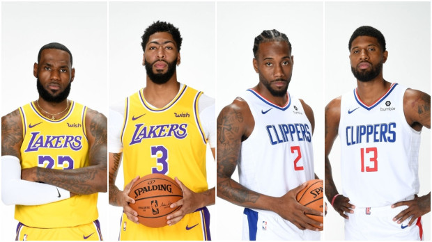 Big 4 của Los Angeles sẽ đối đầu với nhau trong ngày NBA trở lại Lịch thi đấu bóng rổ NBA 23/10, Lakers vs Clippers, Raptors vs Pelicans, Lebron James, Kawhi Leonard